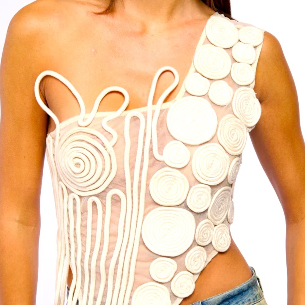 Swirl Detail Top